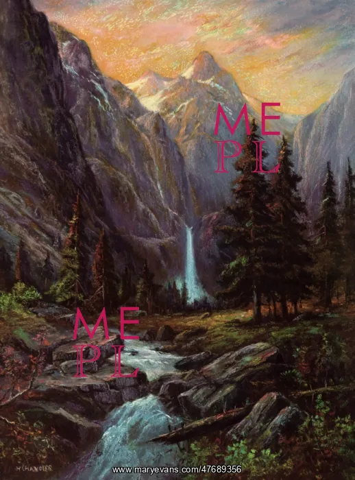  : Waterfall, River, Pines