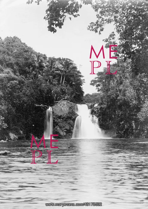 : Waterfall in Samoa, 1903 : Waterfall in Samoa, 1903
