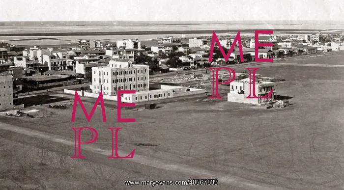  : Waterfront view at Port Said, Egypt, circa 1890