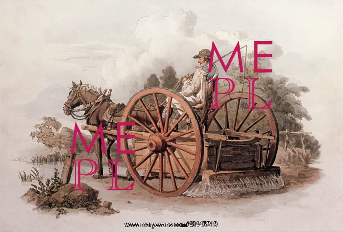 : The Watering Cart by W H Pyne : The Watering Cart by W H Pyne