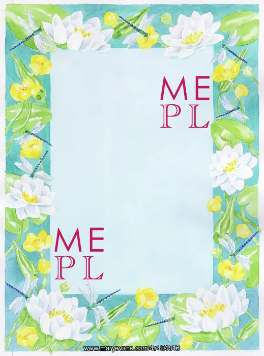 : Waterlilies, Kingcups and Dragonflies : Waterlilies, Kingcups and Dragonflies