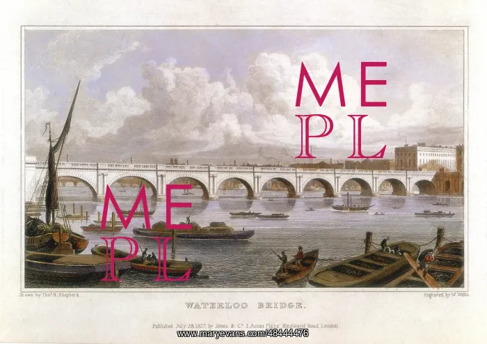: Waterloo Bridge, London, across the Thames. Built : Waterloo Bridge, London, across the Thames. Built