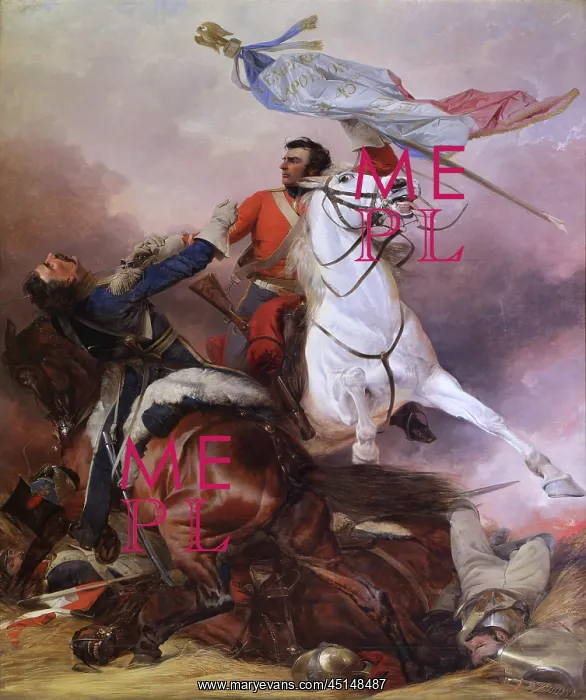 : Waterloo painting, Great Hall, Edinburgh Castle : Waterloo painting, Great Hall, Edinburgh Castle