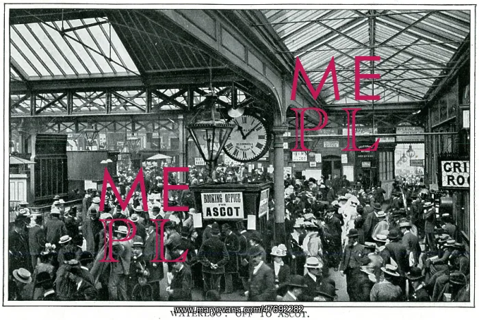: Waterloo Railway Station, London 1900 : Waterloo Railway Station, London 1900