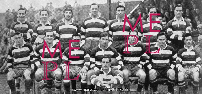 : Waterloo XV, 1950 - rugby : Waterloo XV, 1950 - rugby