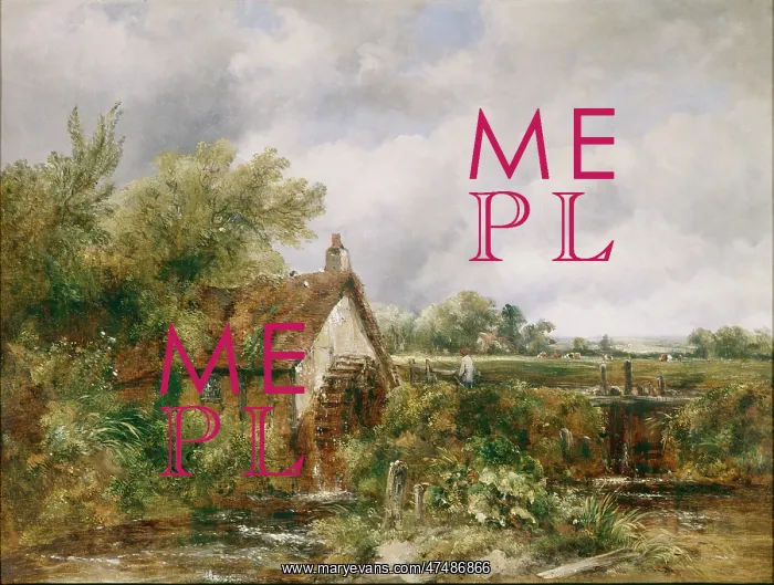 : A Watermill in a landscape : A Watermill in a landscape