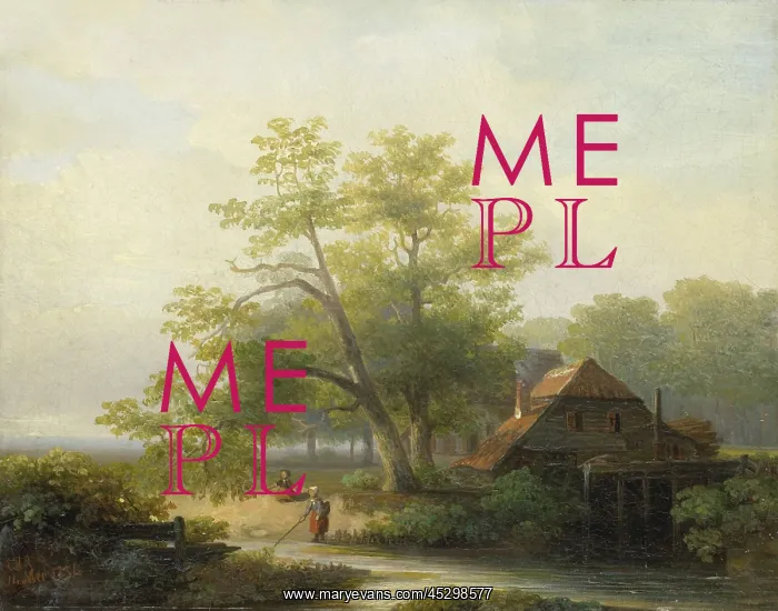 : A Watermill in a Woody Landscape : A Watermill in a Woody Landscape