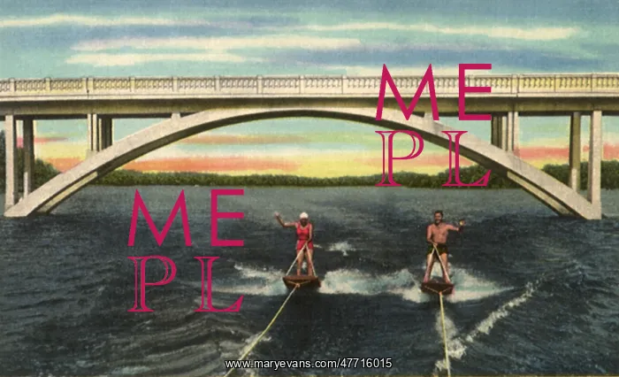 : Waterskiing Couple : Waterskiing Couple