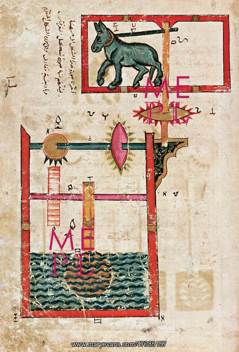 : Waterwheel invention, 12th century : Waterwheel invention, 12th century