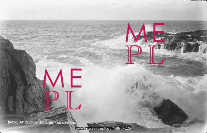: Waves Crashing at Clodgy, St. Ives : Waves Crashing at Clodgy, St. Ives