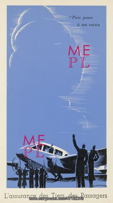  : WAVING AS PLANE LEAVES