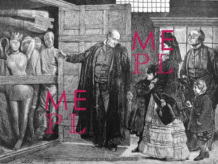 : Waxwork Effigies in Westminster Abbey, 1872 : Waxwork Effigies in Westminster Abbey, 1872