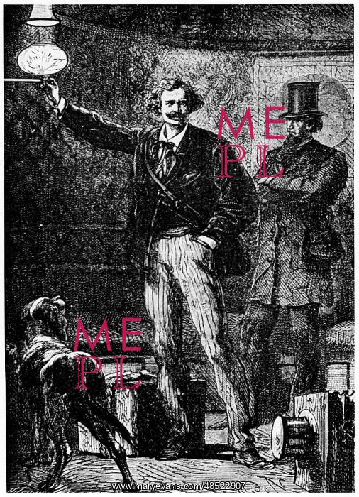 : On the way to the Moon: lighting a gas lamp in : On the way to the Moon: lighting a gas lamp in