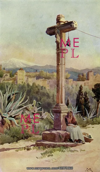 : Wayside Cross, Near Granada : Wayside Cross, Near Granada