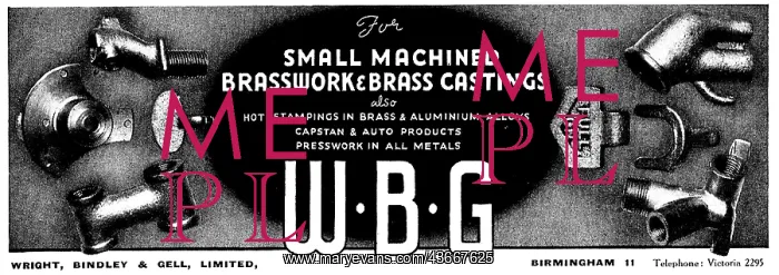 : WBG Machined Brasswork And Stampings : WBG Machined Brasswork And Stampings
