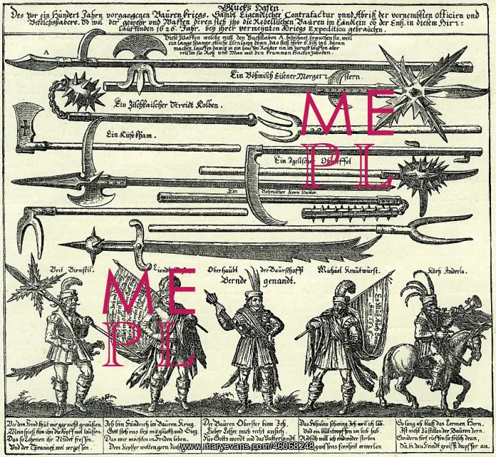 : Weapons used during the peasants revolt in Austria : Weapons used during the peasants revolt in Austria