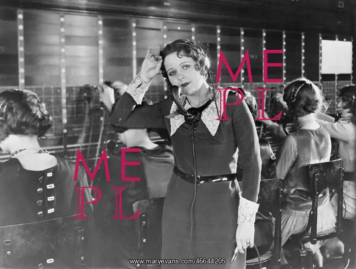 : Weary telephone operator : Weary telephone operator