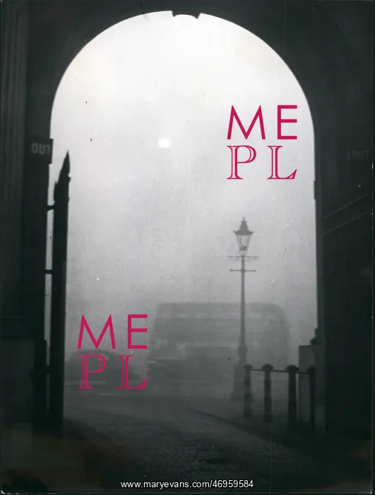 : Weather. Mar. 27 Smog and Fog in London.: Looking through one of the gates : Weather. Mar. 27 Smog and Fog in London.: Looking through one of the gates