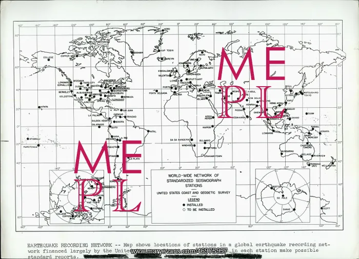 : Weather. Apr. 18 Earthquake Recording Network - Map shows locations of : Weather. Apr. 18 Earthquake Recording Network - Map shows locations of