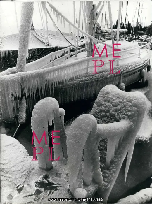 : Weather. Jan. 14, 1985 - Cold and Ice Raging Snow Europe Lake Leman Switzerland : Weather. Jan. 14, 1985 - Cold and Ice Raging Snow Europe Lake Leman Switzerland