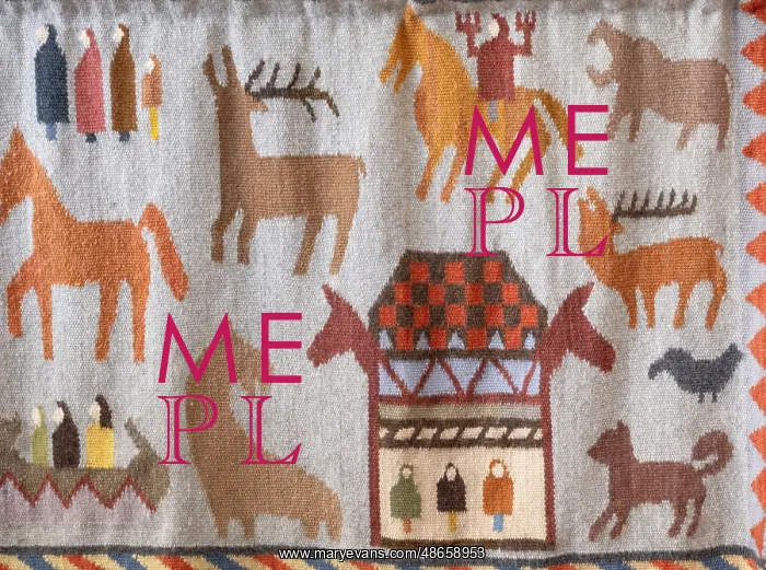 : Weaving, Ansgar Church, Ribe Viking Centre, Ribe, Denmark : Weaving, Ansgar Church, Ribe Viking Centre, Ribe, Denmark