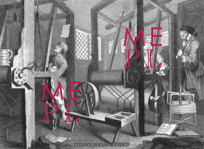 : Weaving at Spitalfields, England, Industry and Idleness : Weaving at Spitalfields, England, Industry and Idleness