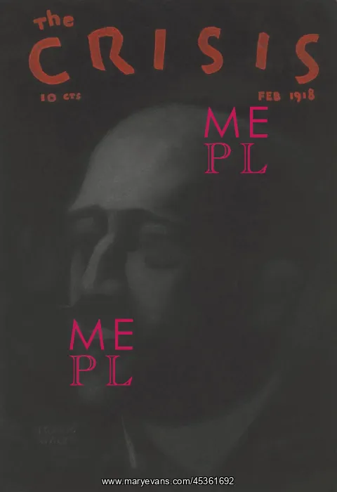 : W.E.B. Du Bois portrait on the 1918 issue of THE : W.E.B. Du Bois portrait on the 1918 issue of THE
