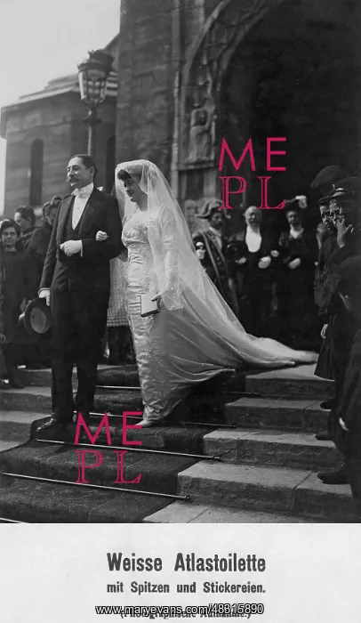 : Wedding couple, 1910 : Wedding couple, 1910