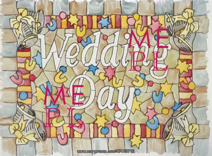 : Wedding Day ? stained glass window : Wedding Day ? stained glass window
