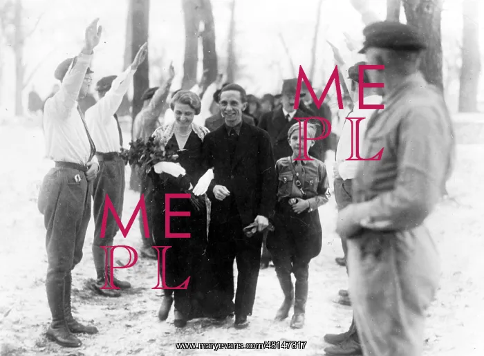 : Wedding of Dr. Josef Goebbels and Magda Goebbels : Wedding of Dr. Josef Goebbels and Magda Goebbels