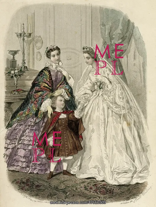 : Wedding Dress 1861 : Wedding Dress 1861