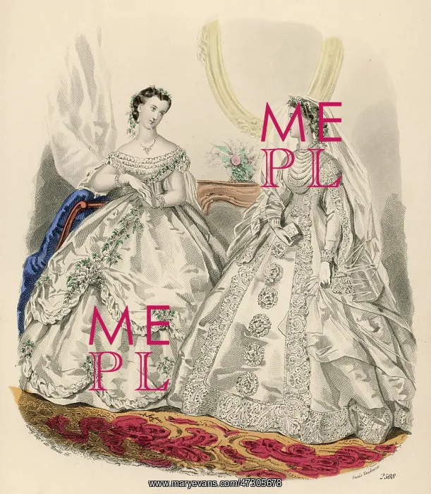 : WEDDING DRESS 1865 : WEDDING DRESS 1865