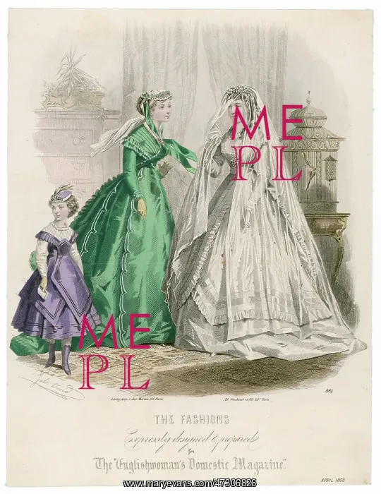 : Wedding Dress 1868 : Wedding Dress 1868