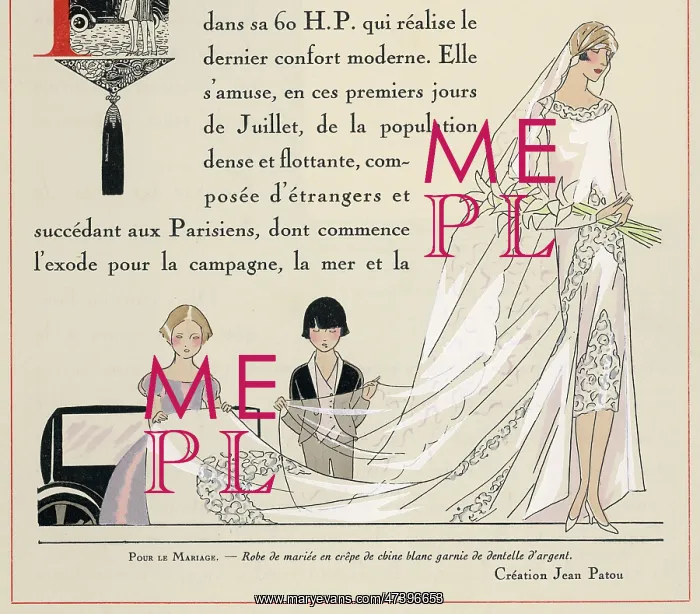 : WEDDING DRESS 1926 : WEDDING DRESS 1926