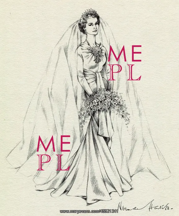 : Wedding dress of the Duchess of Gloucester by Hartnell : Wedding dress of the Duchess of Gloucester by Hartnell