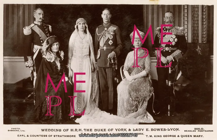 : Wedding of The Duke of York and Elizabeth Bowes-Lyon : Wedding of The Duke of York and Elizabeth Bowes-Lyon