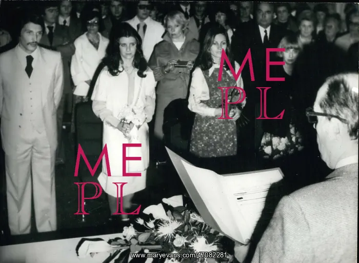 : Wedding of Gilbert Mitterrand and Francoise Lafargue : Wedding of Gilbert Mitterrand and Francoise Lafargue