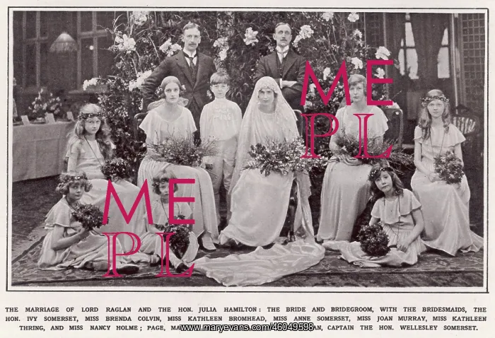 : Wedding of Lord Raglan & Hon. Julia Hamilton : Wedding of Lord Raglan & Hon. Julia Hamilton