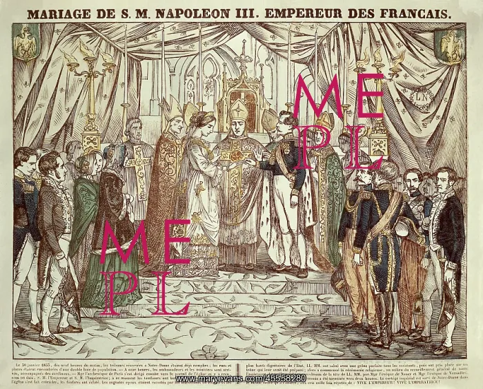 : Wedding of Napoleon III with Eugenia de Montijo : Wedding of Napoleon III with Eugenia de Montijo