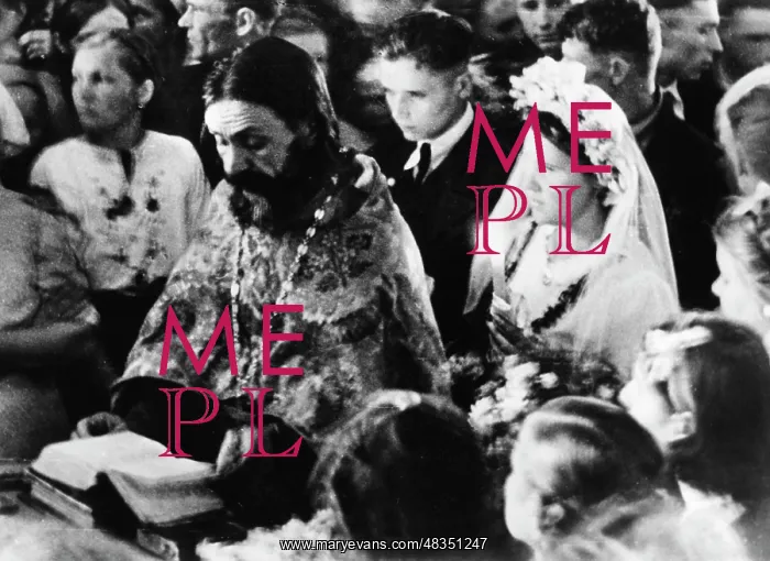 : Wedding in the occupied Russia, 1940s : Wedding in the occupied Russia, 1940s