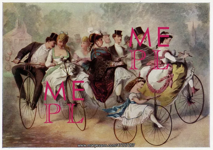 : Wedding party on bicycles : Wedding party on bicycles