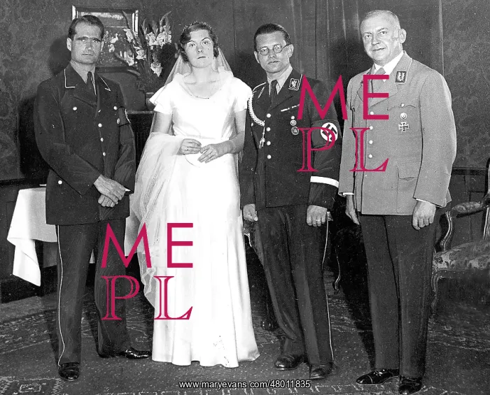 : Wedding of Philipp Bouhler, attending are Rudolf Hess and Ga : Wedding of Philipp Bouhler, attending are Rudolf Hess and Ga
