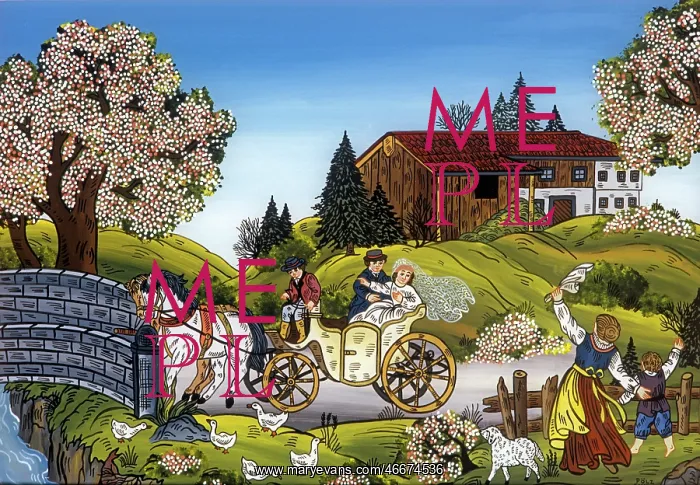 : Wedding scene by N. Poelz : Wedding scene by N. Poelz