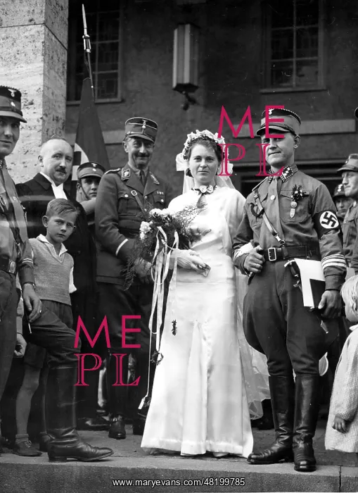 : Wedding of the Senior Assault Leader Herbert Guens in Berlin : Wedding of the Senior Assault Leader Herbert Guens in Berlin