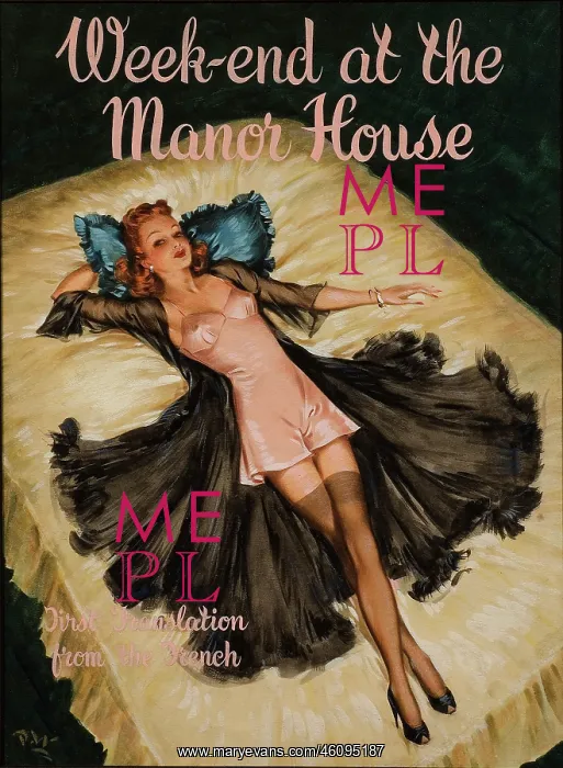 : Weekend at the Manor House - cover design, David Wright : Weekend at the Manor House - cover design, David Wright