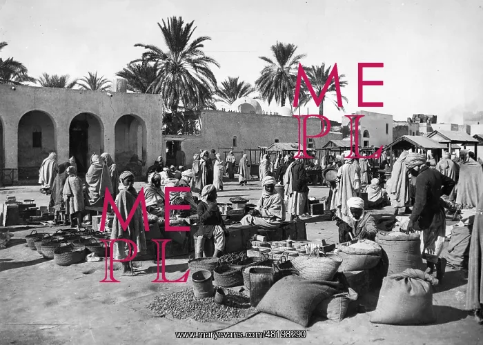 : Weekly market in Algeria, 1930 : Weekly market in Algeria, 1930