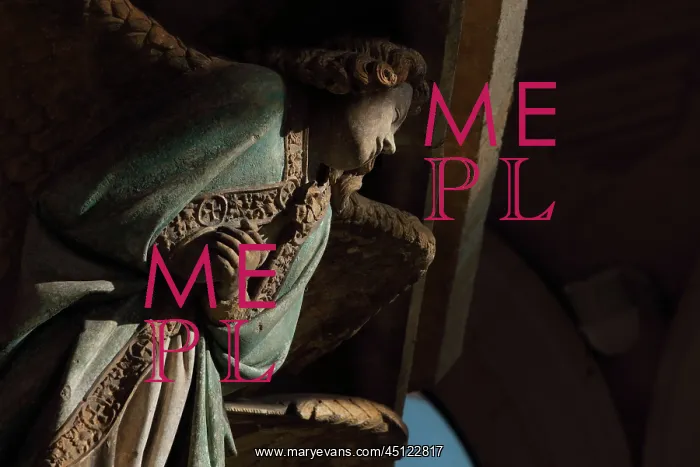 : Weeping angel, Well of Moses, Chartreuse de Champmol : Weeping angel, Well of Moses, Chartreuse de Champmol