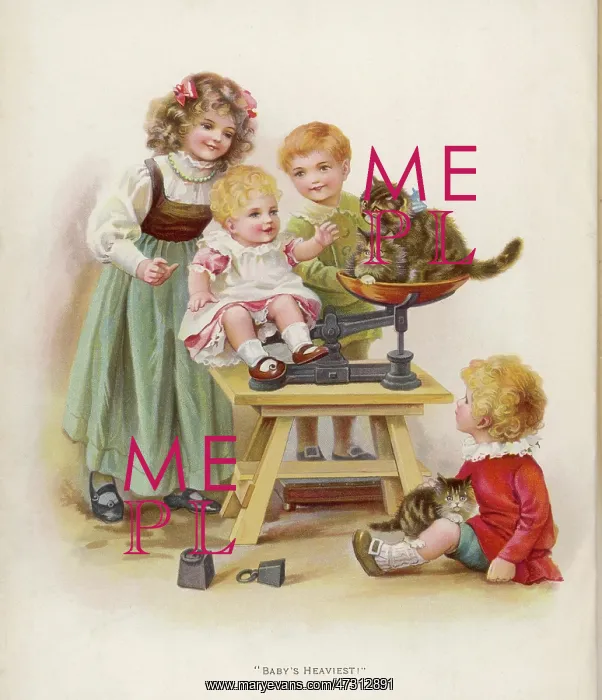 : WEIGHING BABY AND CATS : WEIGHING BABY AND CATS
