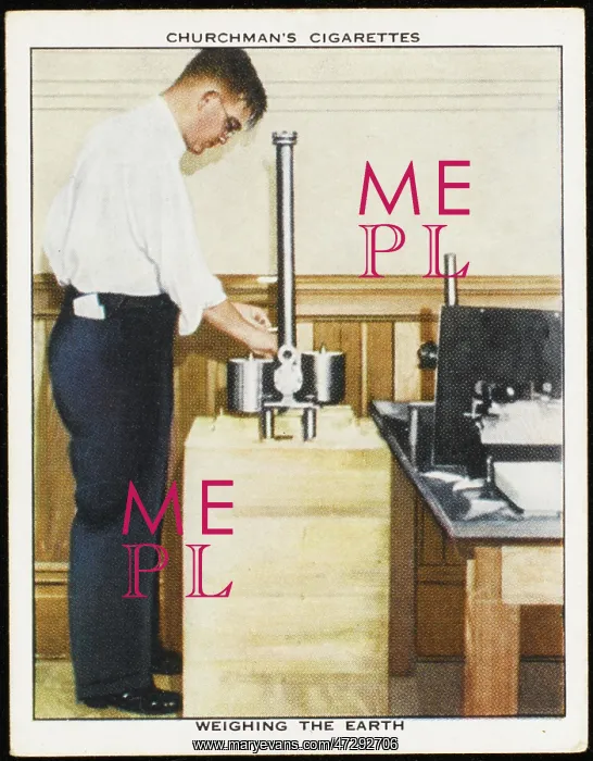 : WEIGHING THE EARTH C1936 : WEIGHING THE EARTH C1936