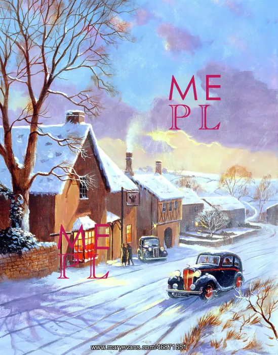 : A welcome for a visitor who has just arrived on a snowy day : A welcome for a visitor who has just arrived on a snowy day